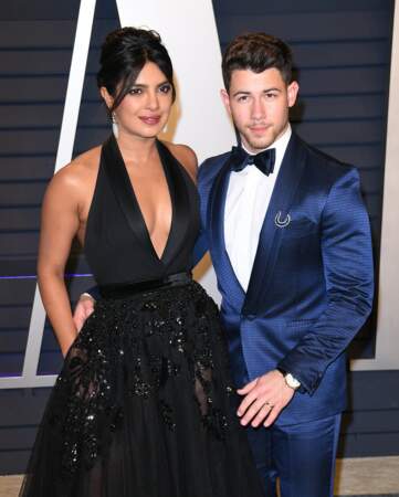 Nick Jonas et Priyanka Chopra à l'after party Vanity Fair des Oscars 2019
