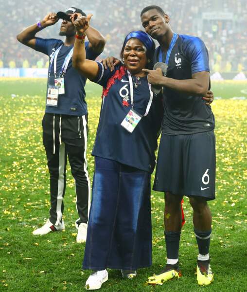 Victoire de l'équipe de France à la coupe du monde 2018 : Paul Pogba et sa maman