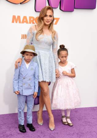 Max et Emme avec Jennifer Lopez en 2015