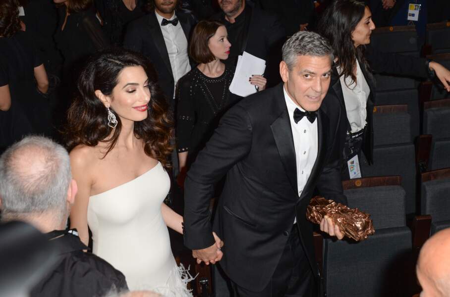 Amal et George Clooney à la cérémonie des César 2017
