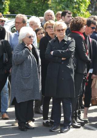Obsèques de Maurane à Woluwe-Saint-Pierre en Belgique : Catherine Lara et Muriel Robin
