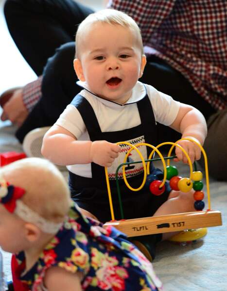 Baby George, véritable star du voyage officiel en Australie et Nouvelle Zélande de ses parents en avril 2014
