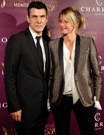 Marc Lavoine, venu avec sa femme Sarah Poniatowski, jouera dans la série Crossing Lines