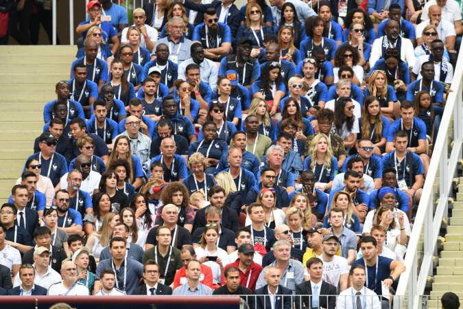 Mondial 2018 - France-Danemark : les familles des Bleus au stade Loujniki à Moscou