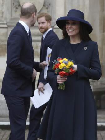 Le prince William, son frère Harry et Kate Middleton
