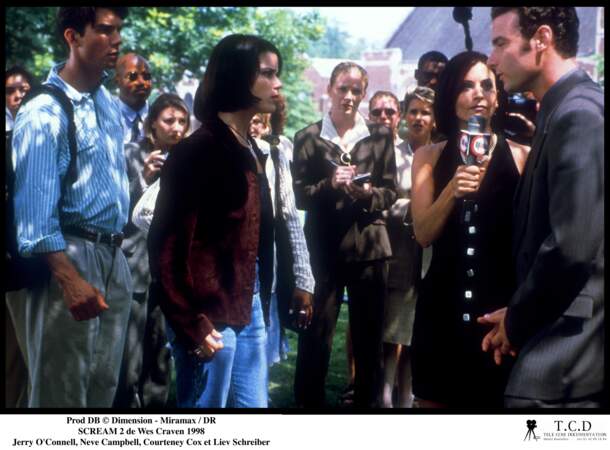 Scream a 20 ans : Liev Schreiber (tout à droite) à l'époque, ici dans Scream 2, à 30 ans
