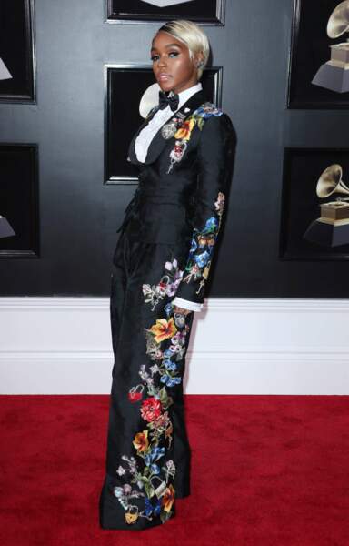 Janelle Monae en Dolce & Gabbana aux Grammy Awards 2018