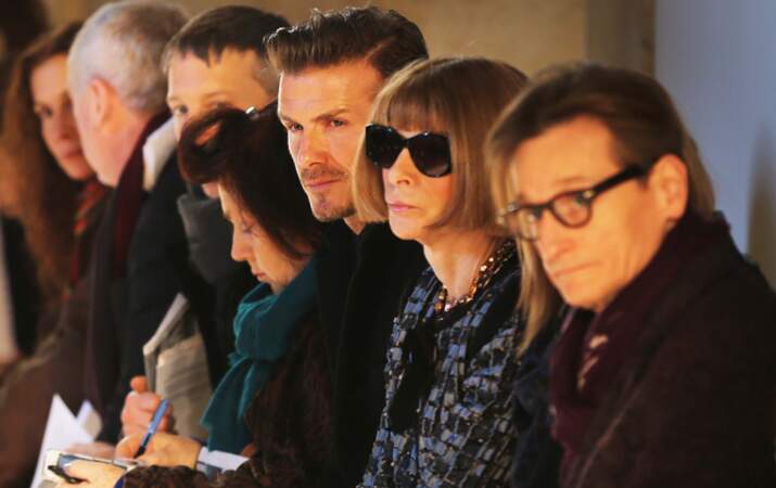 David Beckham et Anna Wintour très attentifs