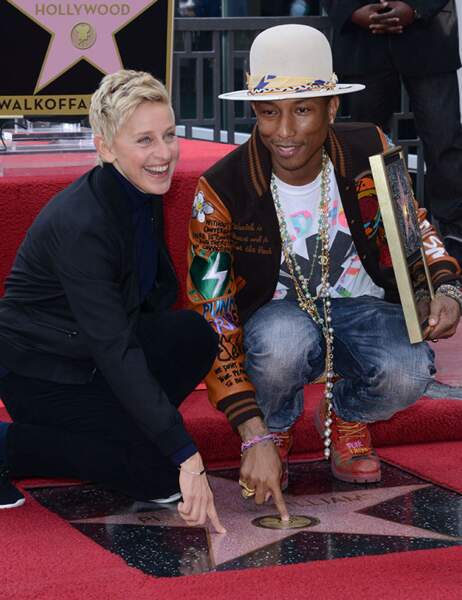 Pharrell Williams et Ellen DeGeneres