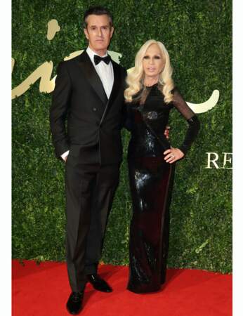 L'acteur Rupert Everett et Donatella Versace