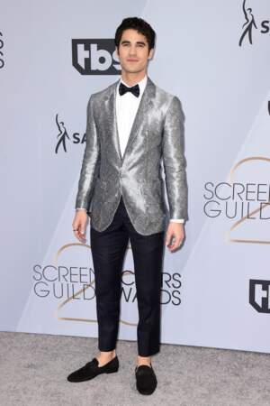 Darren Criss aux SAG Awards 2019, le 27 janvier, à Los Angeles