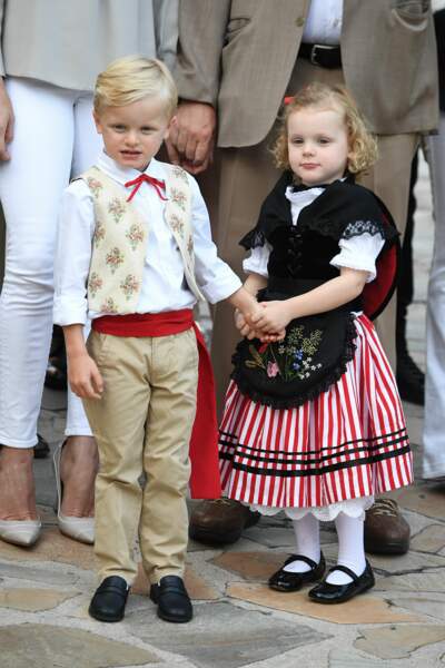 Jacques et Gabriella trop mignons lors du traditionnel pique-nique de Monaco