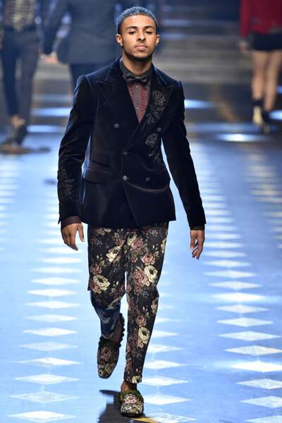 Défilé Dolce & Gabbana : le chanteur Diggy Simmons