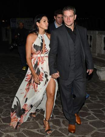 Matt Damon et sa femme Luciana Barroso