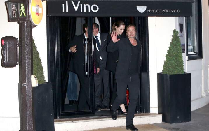 Angelina Jolie et Brad Pitt ont diné au restaurant Il Vino dans le 7e arrondissement