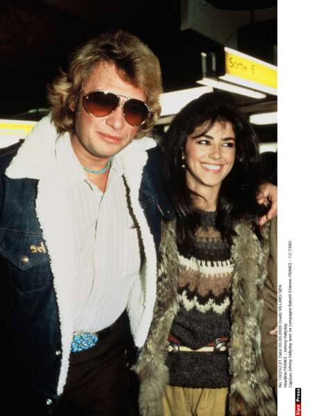 1980 : Johnny Hallyday et sa deuxième épouse Elisabeth Etienne, dite Babeth