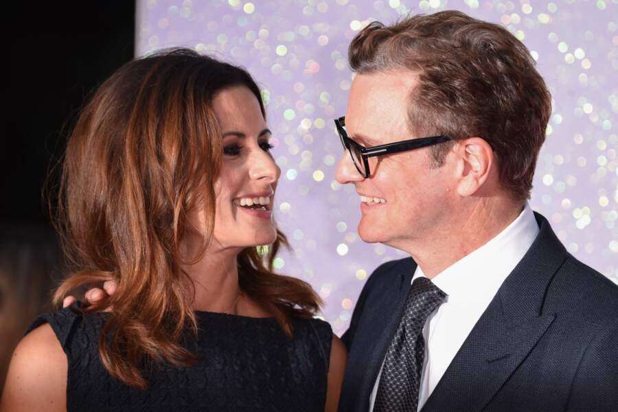 Bridget Jones Baby : Colin Firth et sa femme Livia étaient très complices sur le red carpet