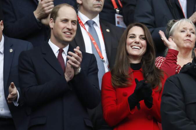 Kate Middleton et le prince William au Stade de France