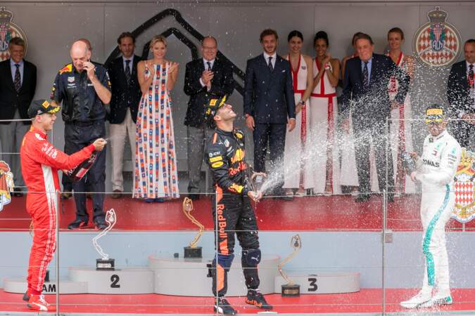 Après la Champagne Shower sur le podium 