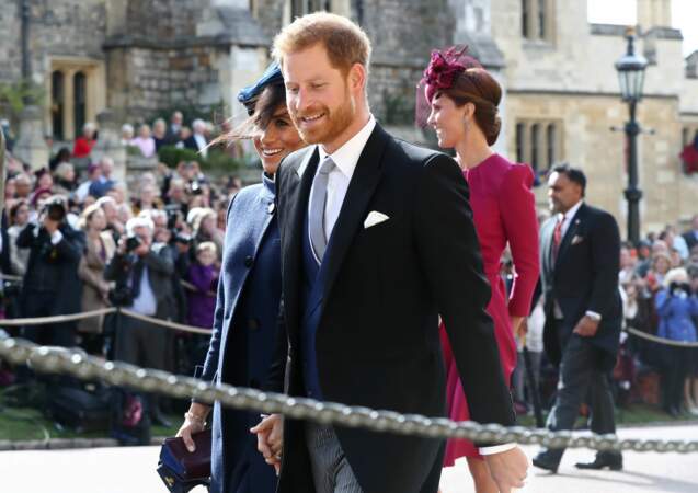 Meghan Markle et le prince Harry assistent au mariage d'Eugenie d'York à Windsor