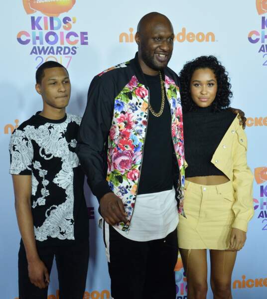 Lamar Odom, son fils Lamar Junior et et sa fille Destiny