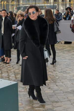Défilé Dior automne-hiver: Kris Jenner