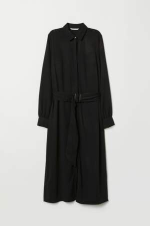 Longue robe chemise, H&M, 29,99€