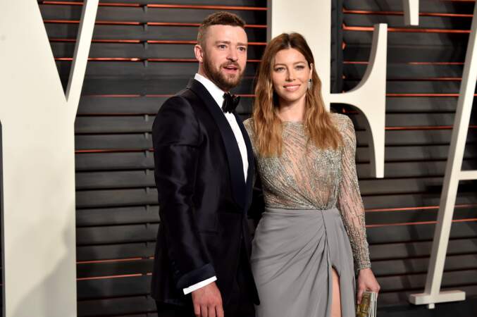Soirée Vanity Fair Oscars 2016 : Jessica Biel et Justin Timberlake très en forme
