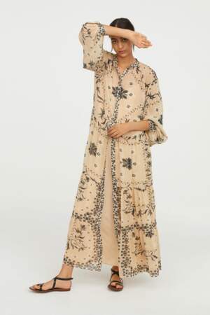 Robe longue froissée, H&M, 59,99 euros