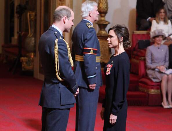 Victoria Beckham et le prince William ont pu échanger cordialement
