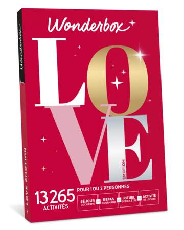 Coffret Love, Wonderbox, 49,90€