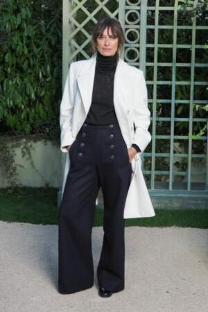 Caroline de Maigret au défilé Chanel haute couture printemps-été 2018, au Grand Palais, le 23 janvier