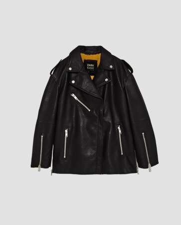Zara : Blouson oversize texturé, 29,99 euros au lieu de 45,99 euros