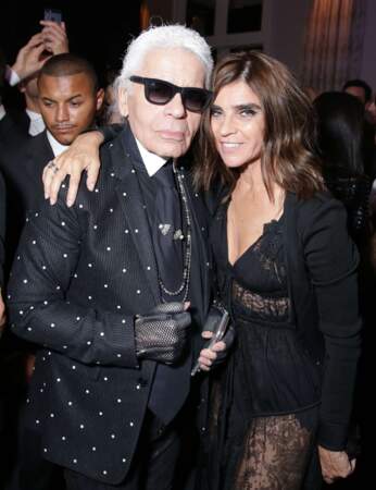 Karl Lagerfeld et Carine Roitfeld, plus de 50 ans de mode à eux deux