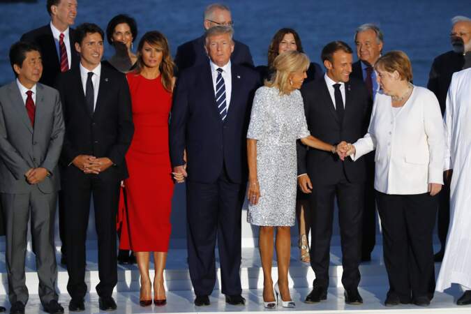 Photo de famille de la 45ème édition du G7, à Biarritz