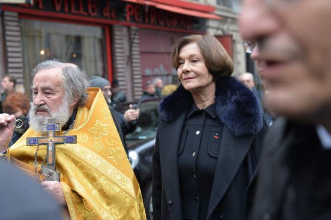 Obsèques de Michel Legrand à Paris : Macha Méril
