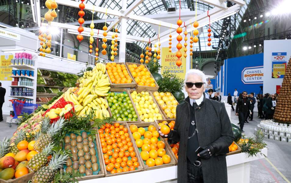Ce matin, Karl Lagerfeld a ouvert le supermarché Chanel