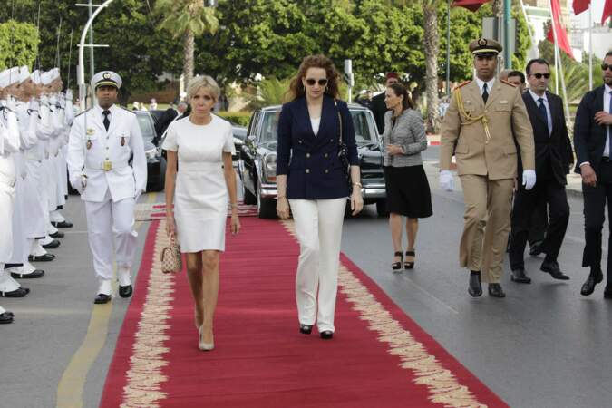 Brigitte Macron est accompagnée par la princesse Lalla Salma