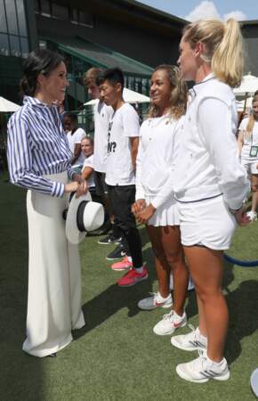 Avant la finale, Kate Middleton et Meghan Markle ont rencontré des jeunes joueuses