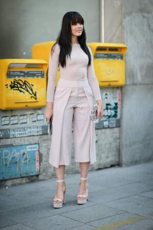 Fashion week haute couture : la blogueuse et it-girl Kristina Bazan chez Valentino