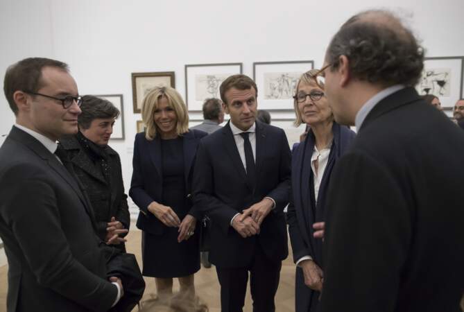 Brigitte et Emmanuel Macron au musée Picasso