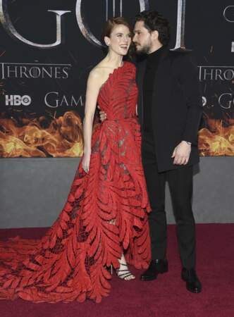 Rose Leslie (Ygritte) et Kit Harington (Jon Snow) se sont mariés en 2018