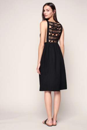 Petite robe noire à bretelles, Pepaloves sur monshowroom.com, 56€