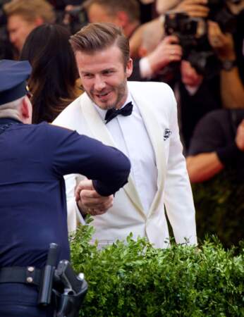 David Beckham s'est fait des potes chez les cops new-yorkais