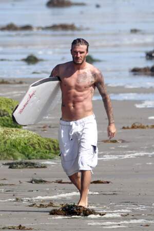 Ces stars masculines qui affichent des abdos en béton : David Beckham (41 ans)