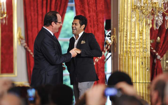 Jamel Debbouze et François Hollande