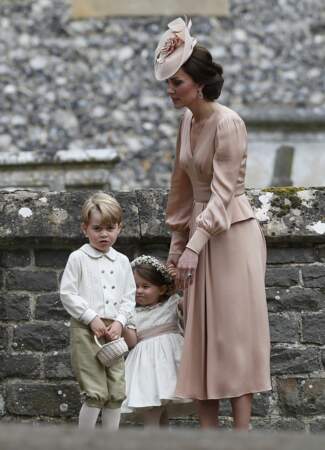 Kate Middleton et ses deux enfants 