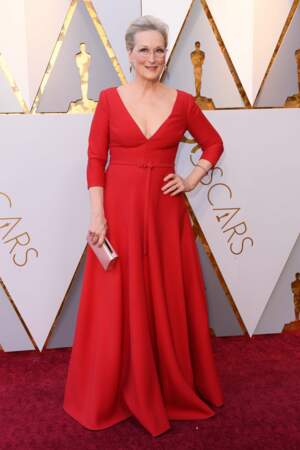 Meryl Streep à la 90e cérémonie des Oscars, à Los Angeles le 4 mars 2018