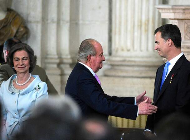 Sofia de Grèce, Juan Carlos 1er et Felipe VI