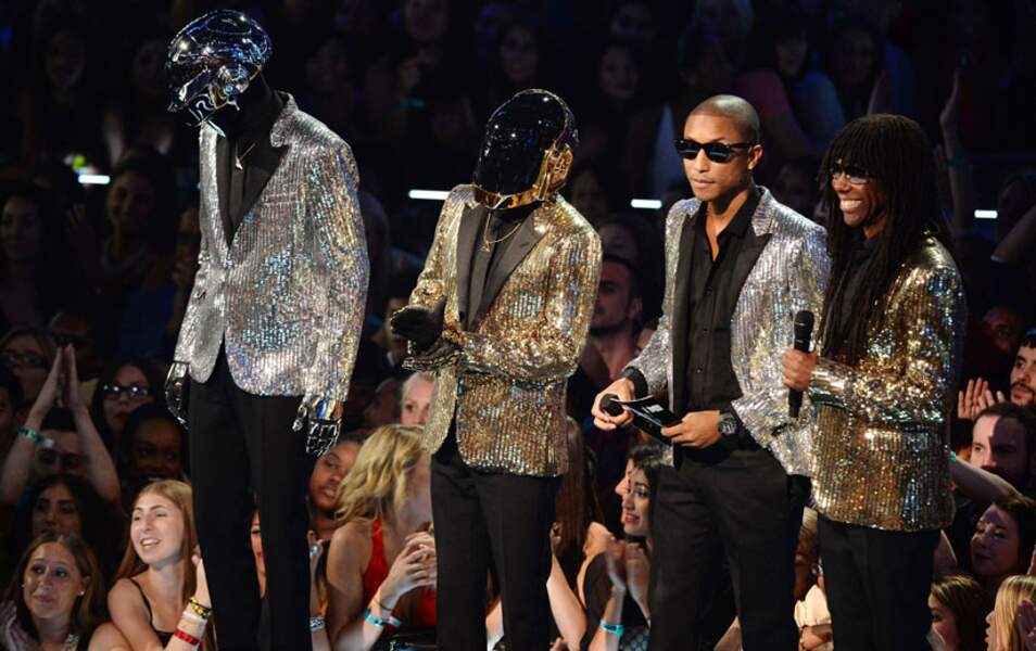 Les Daft Punk, Pharrell Williams et Nile Rodgers scintillaient de mille feux !